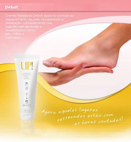 d.soft.tratamento de hidrataçao para pés,mãos e cotovelos